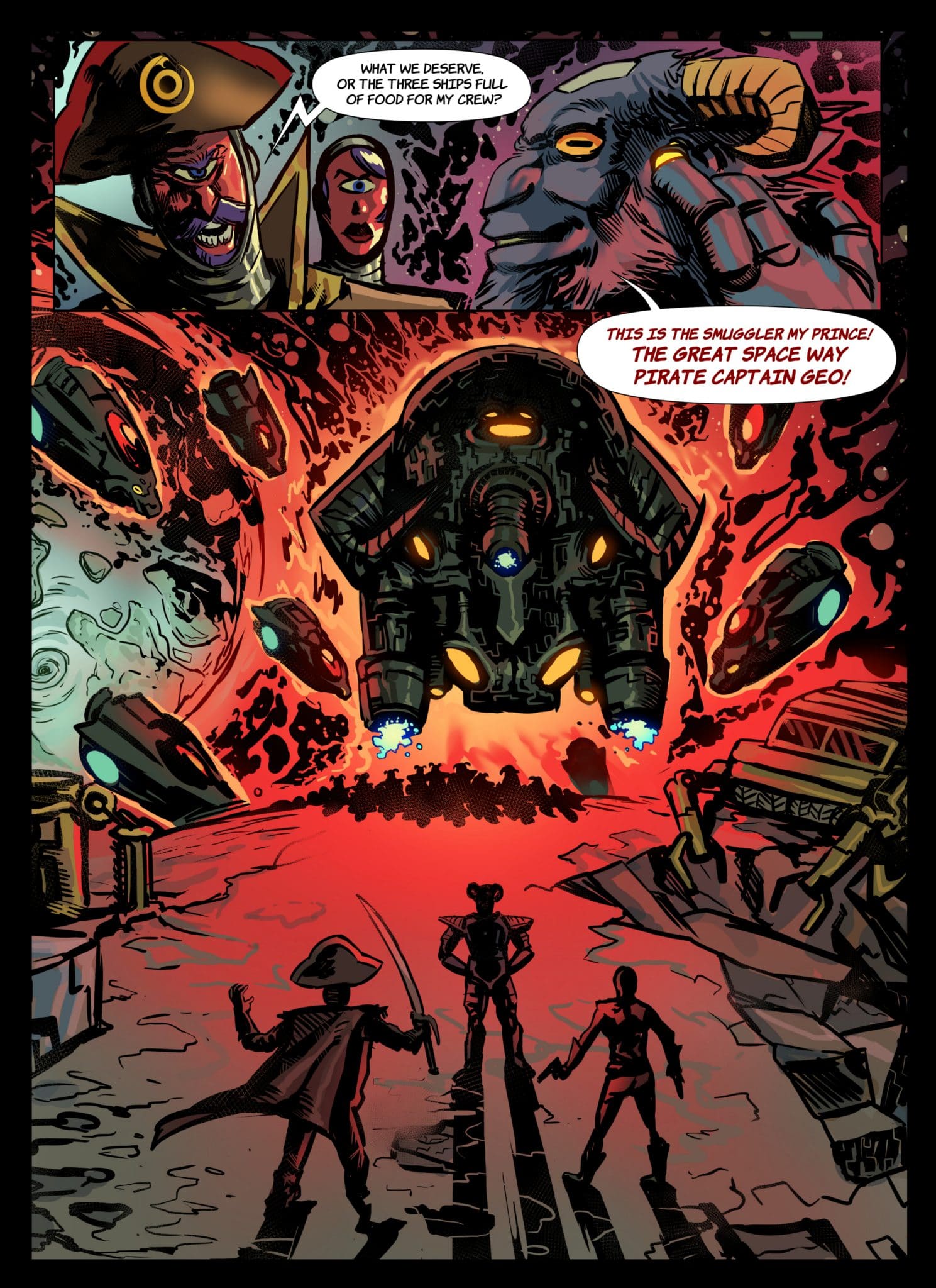 Sample page from Tales of the Stars Issue Captain series